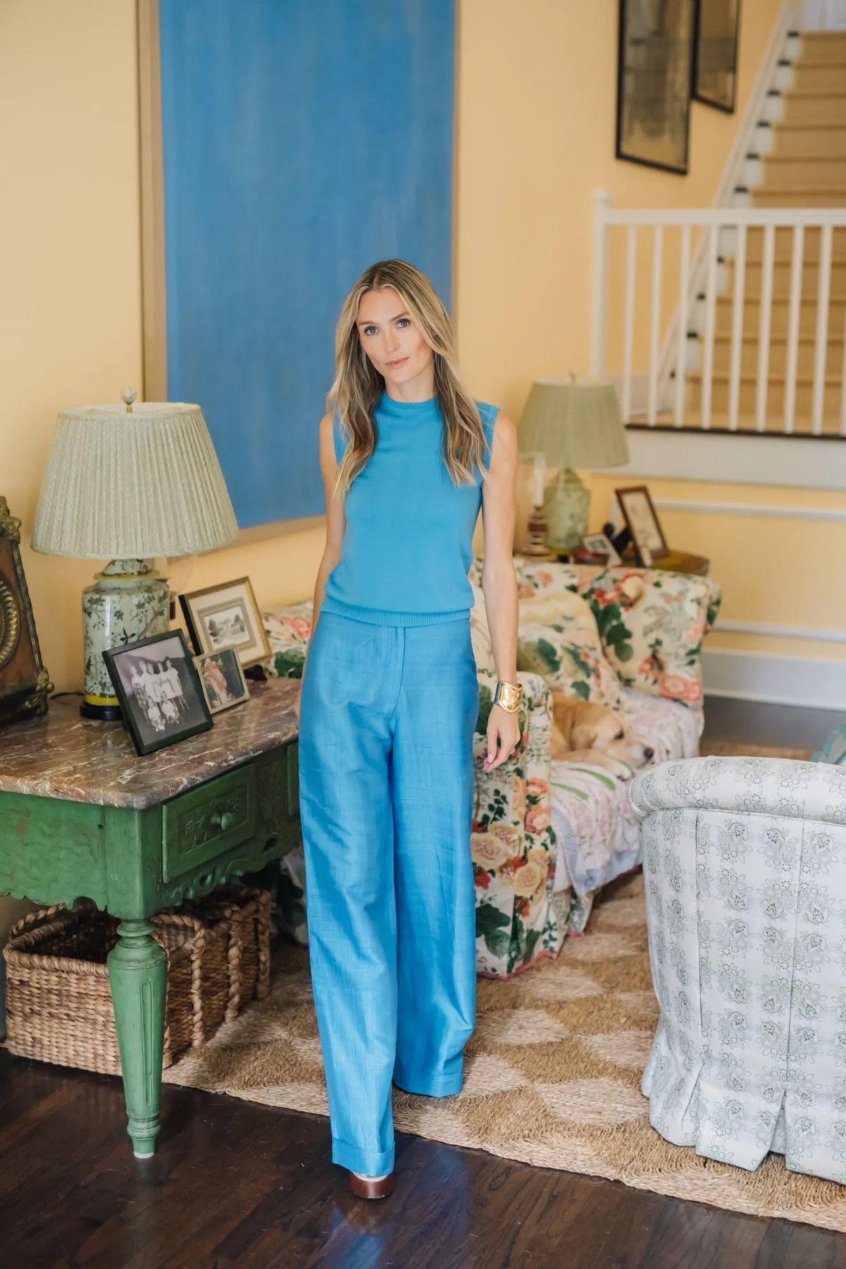 Julia Pant - Cornflower Blue sold by Julia Amory product image thumbnail 2