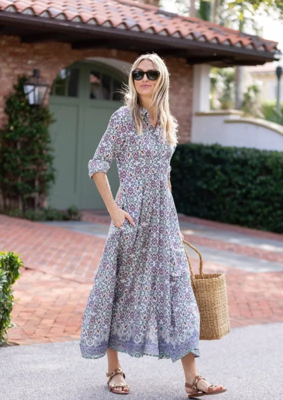 The JA Shirt Dress - Mughal Deux sold by Julia Amory