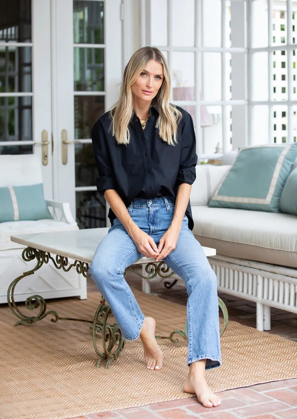 The Carolyn Shirt - Coal sold by Julia Amory product image thumbnail 3