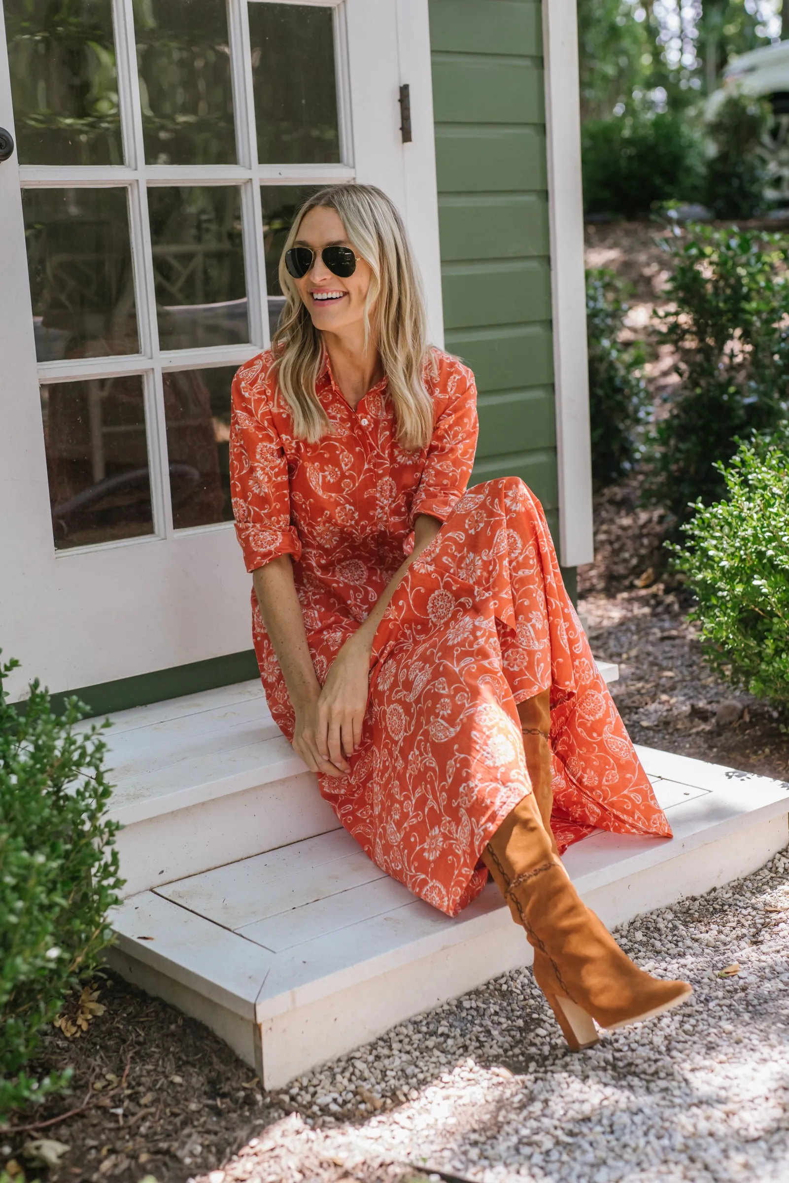 The JA Shirt Dress - Sienna Petunia sold by Julia Amory product image thumbnail 3