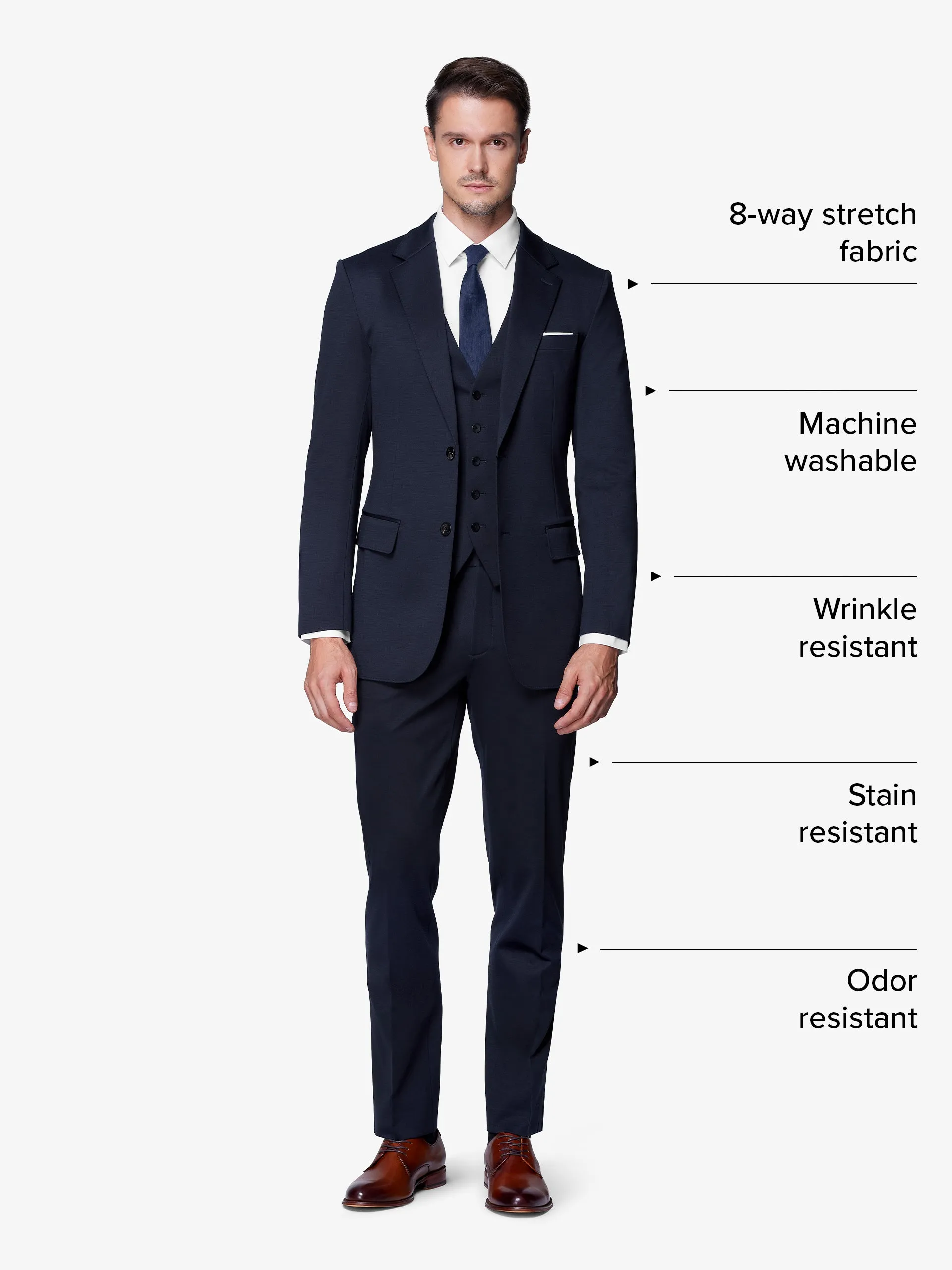 xSuit 5.0 Three-Piece - Navy sold by xSuit product image thumbnail 2