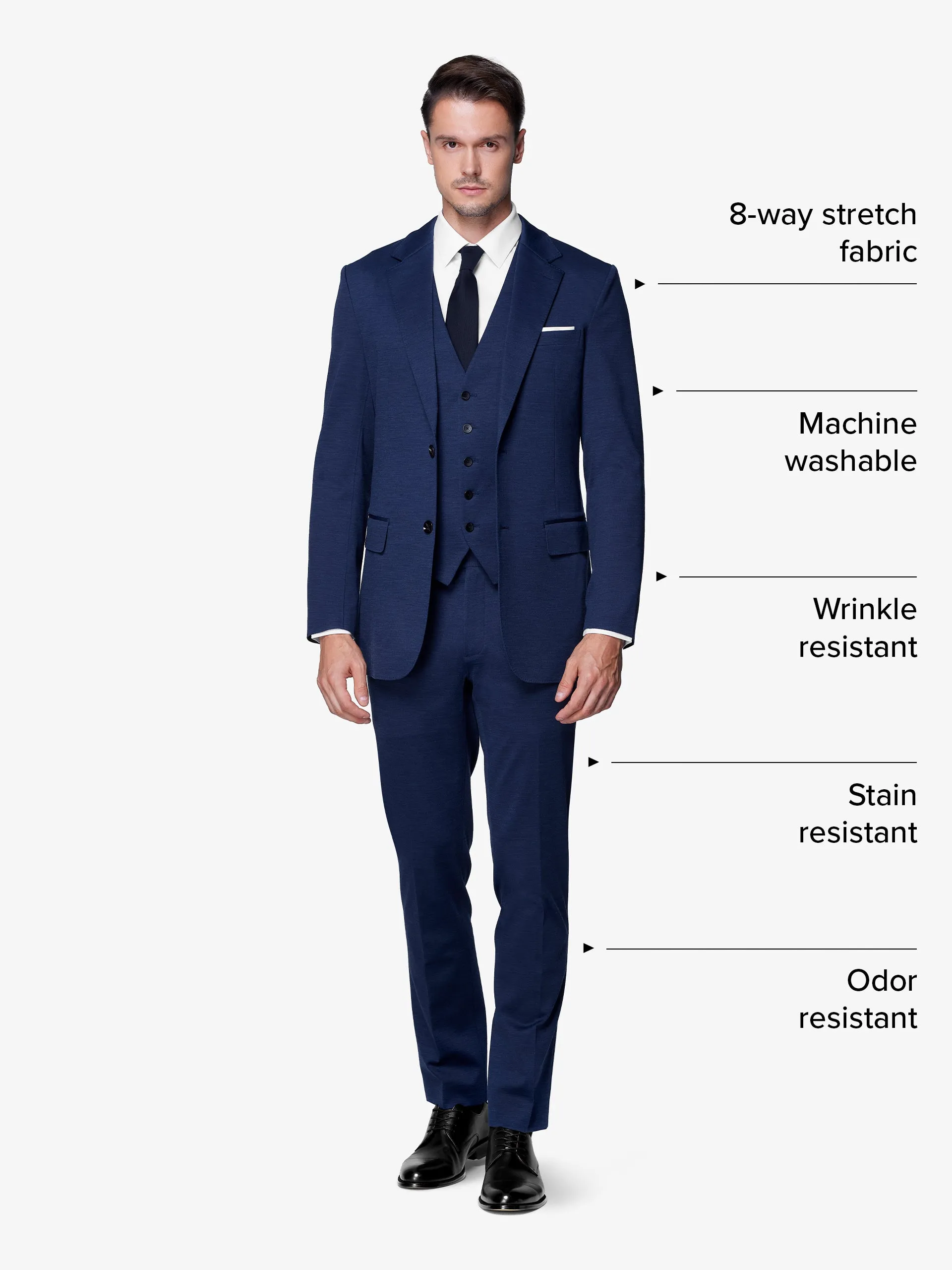 xSuit 5.0 Three-Piece - Mid-Blue sold by xSuit product image thumbnail 2