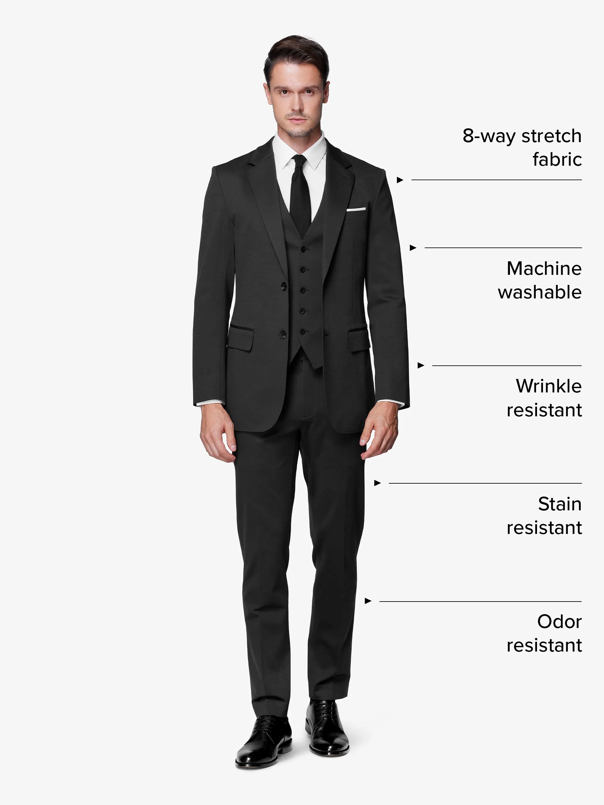 xSuit 5.0 Three-Piece - Charcoal sold by xSuit product image thumbnail 2