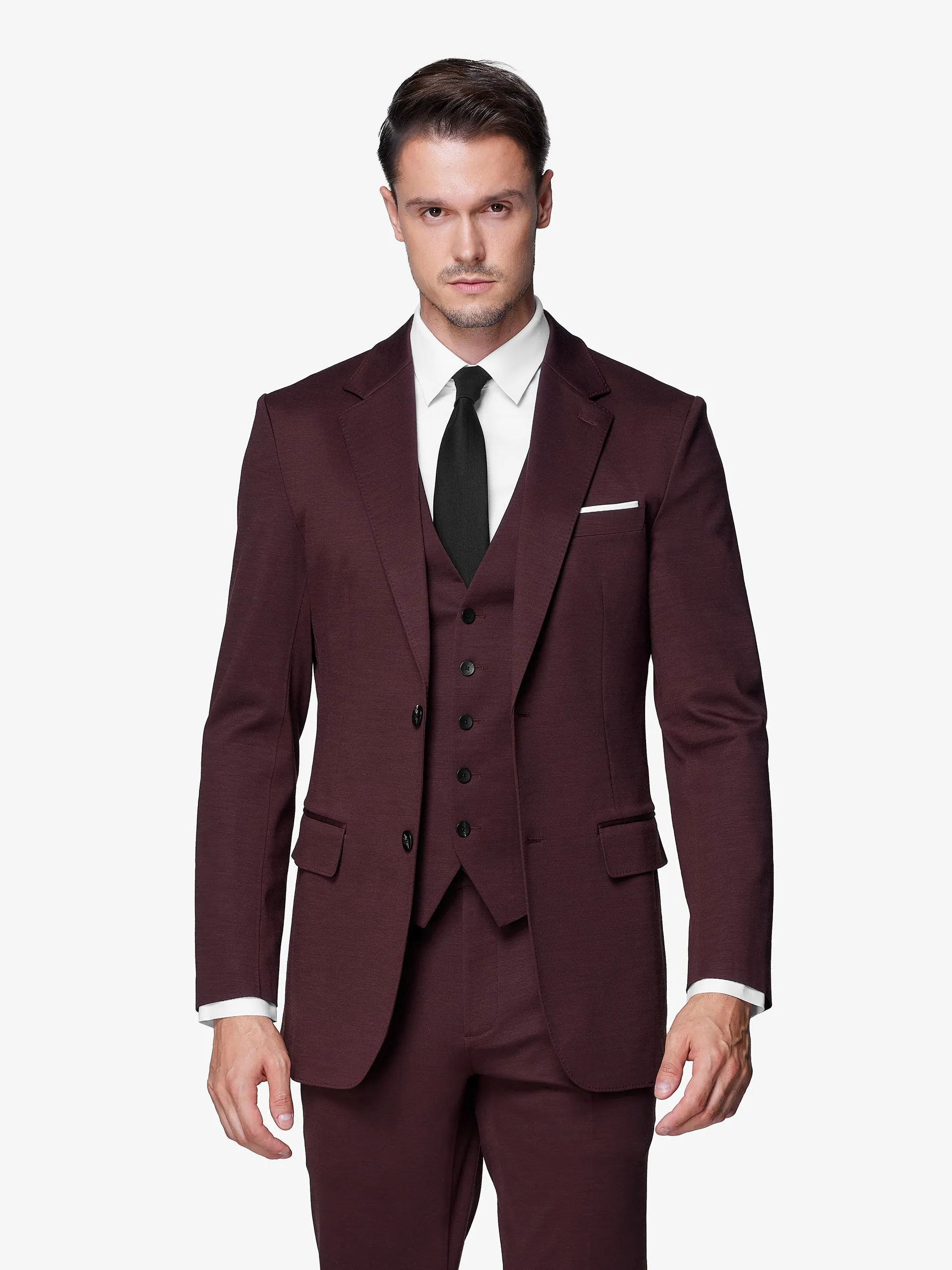 xSuit 5.0 Three-Piece - Burgundy sold by xSuit