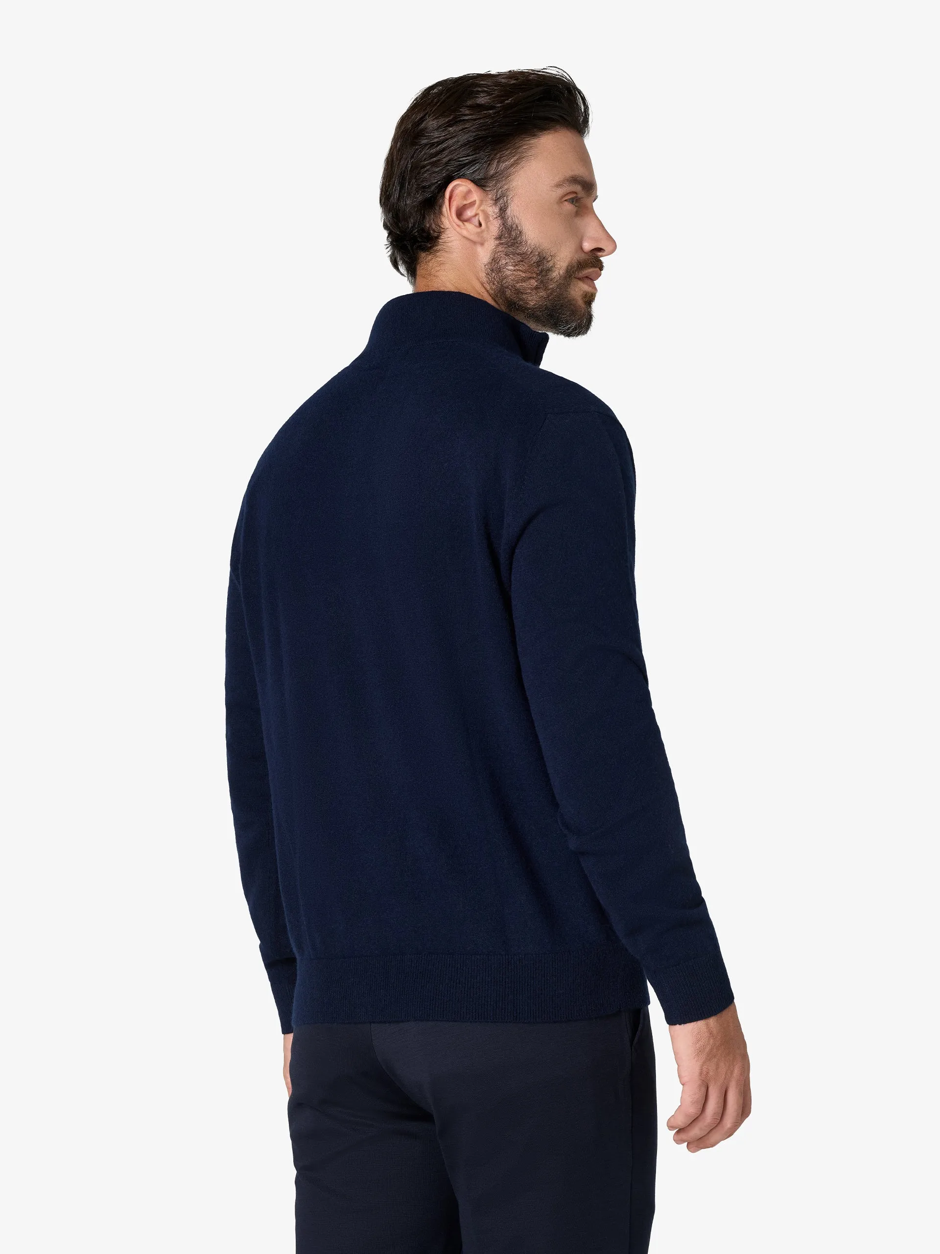 xSweater Cashmere Half-Zip - Navy sold by xSuit product image thumbnail 5