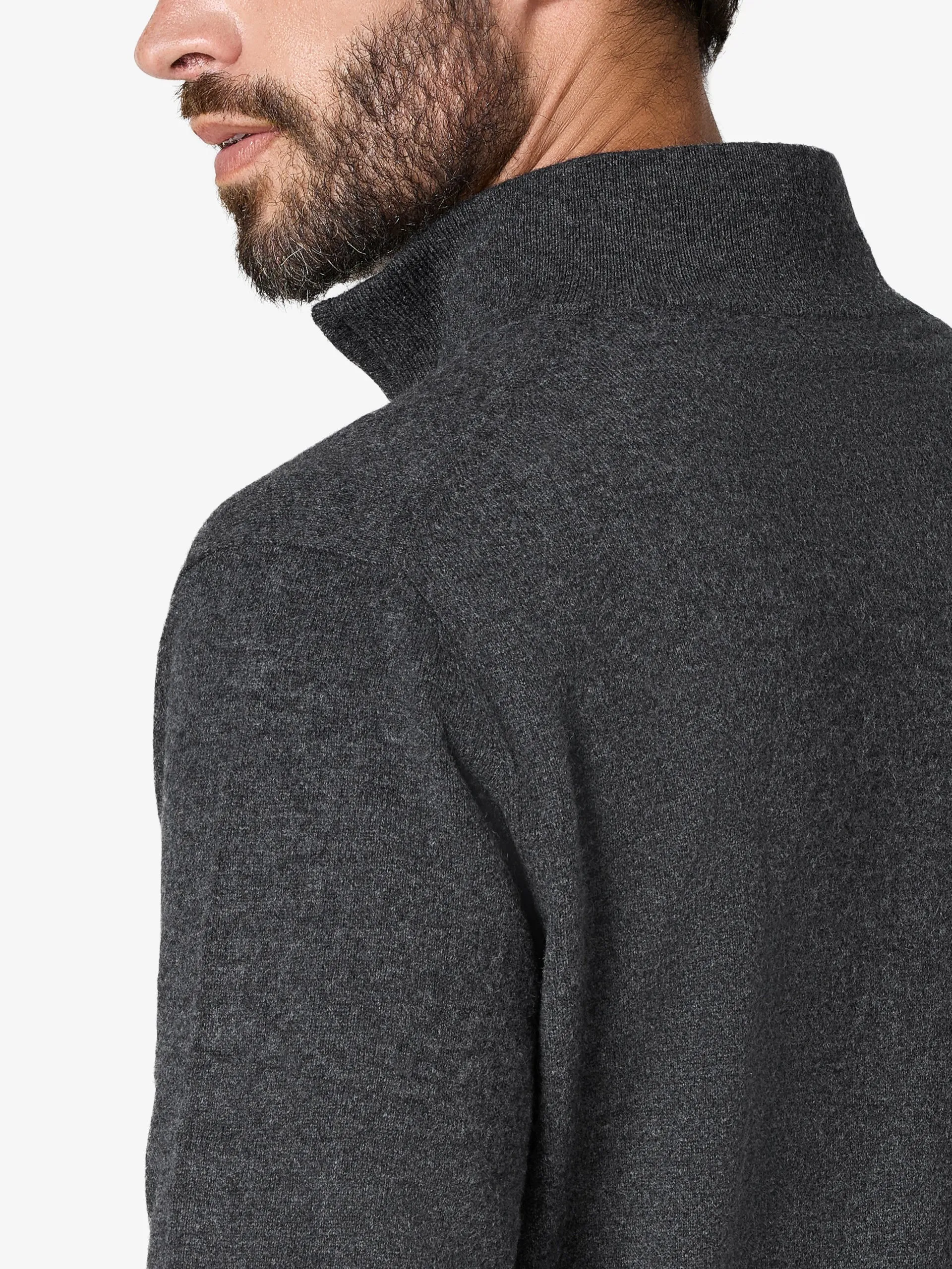 xSweater Cashmere Half-Zip - Dark Grey sold by xSuit product image thumbnail 4