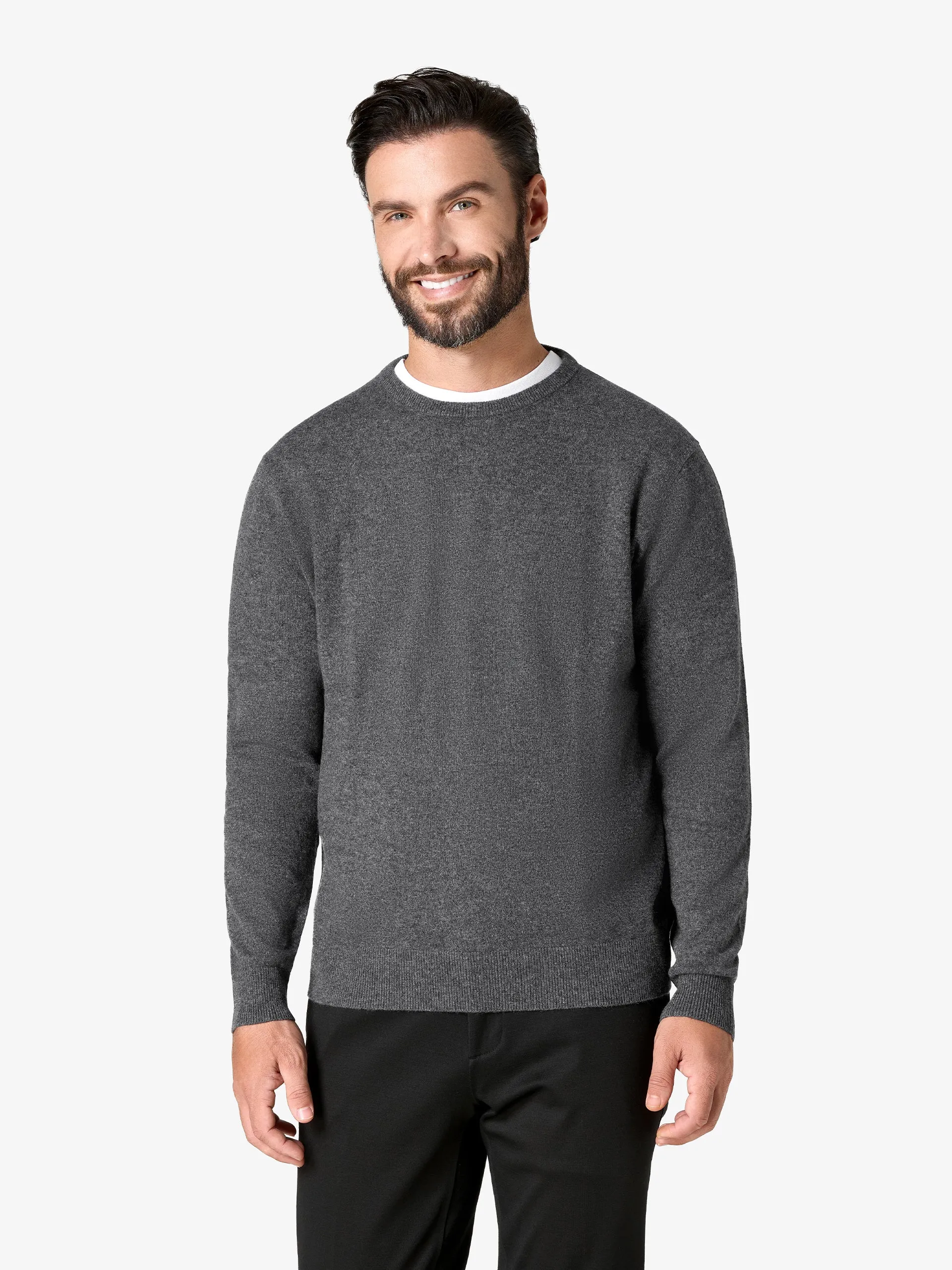 xSweater Cashmere Crewneck - Mid-Grey sold by xSuit