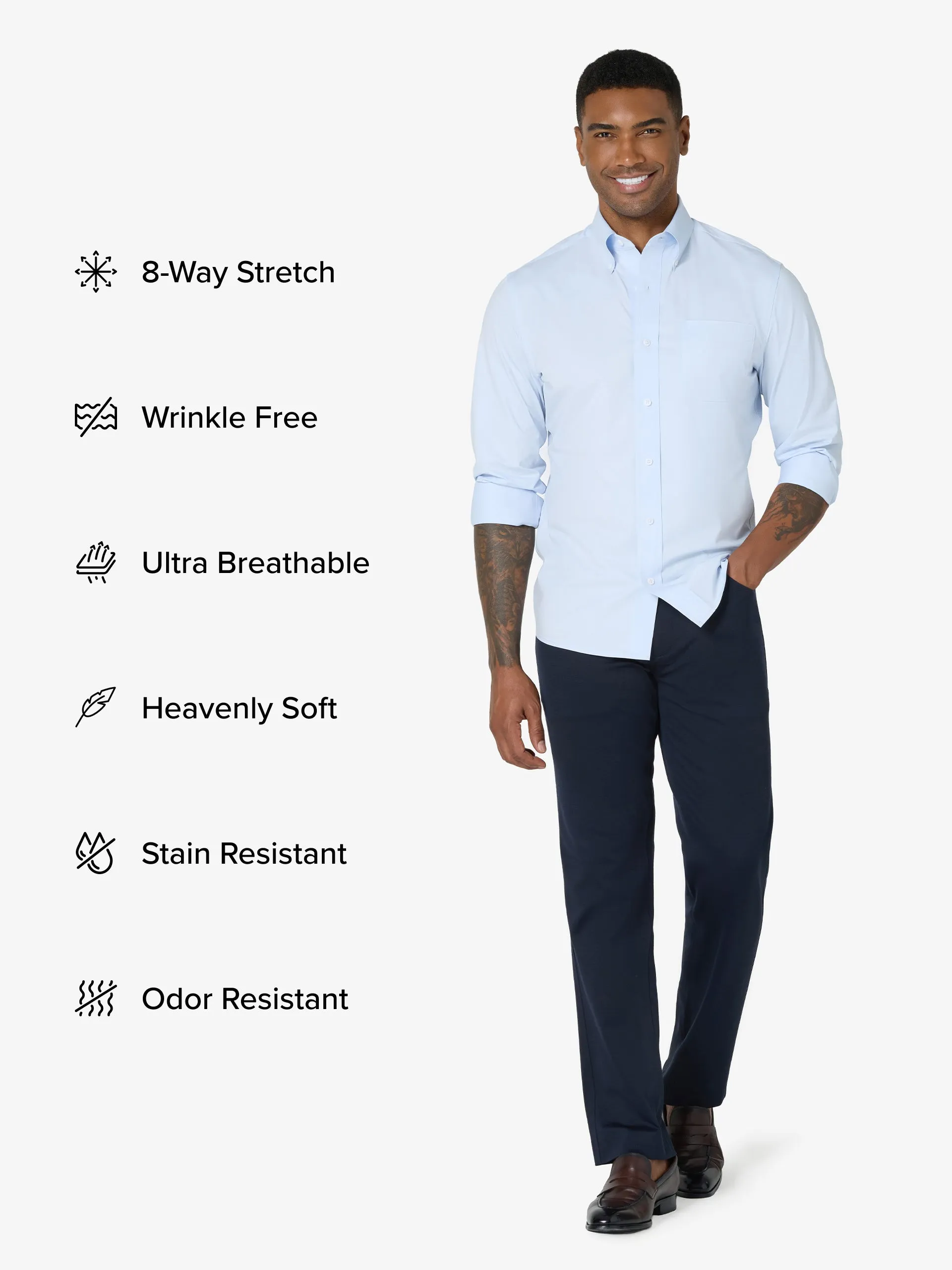 xShirt 5.0 Oxford - Light Blue sold by xSuit product image thumbnail 2