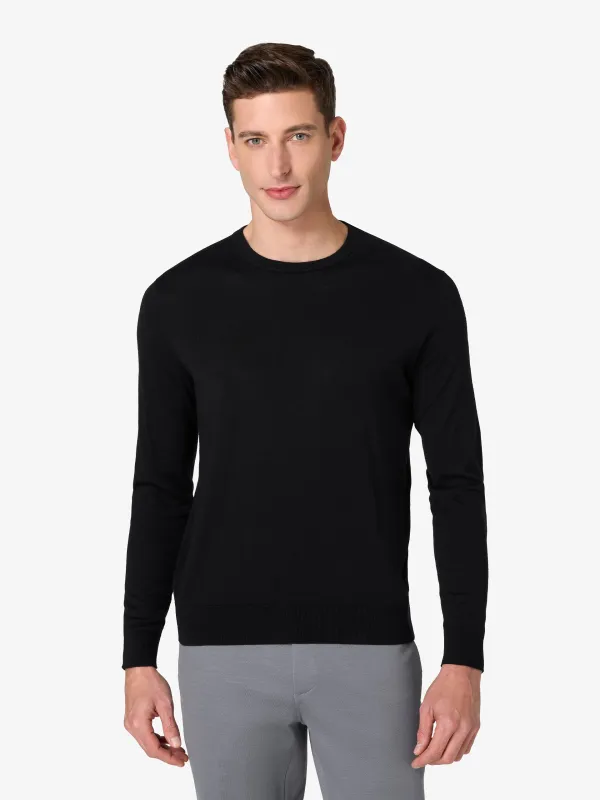 xSweater Merino Crewneck Lightweight - Black sold by xSuit