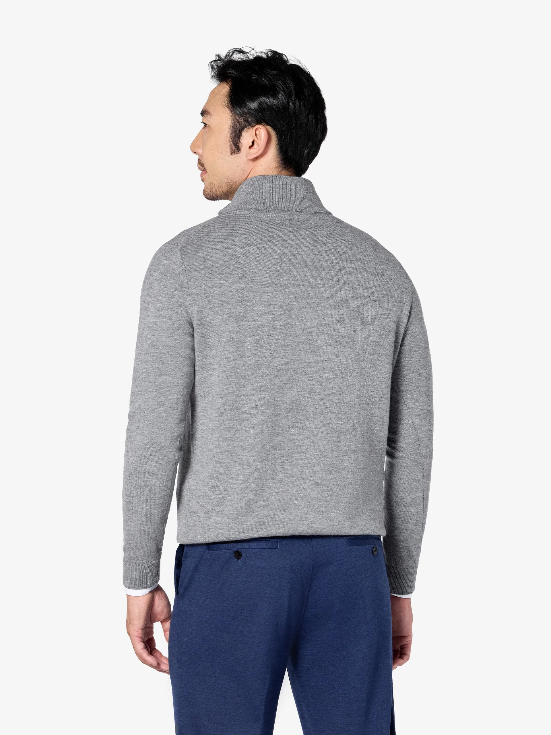 xSweater Merino Half-Zip Midweight - Light Grey sold by xSuit product image thumbnail 5
