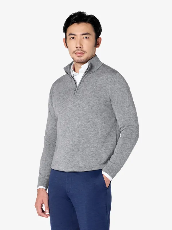 xSweater Half-Zip Mid-weight - Light Grey sold by xSuit