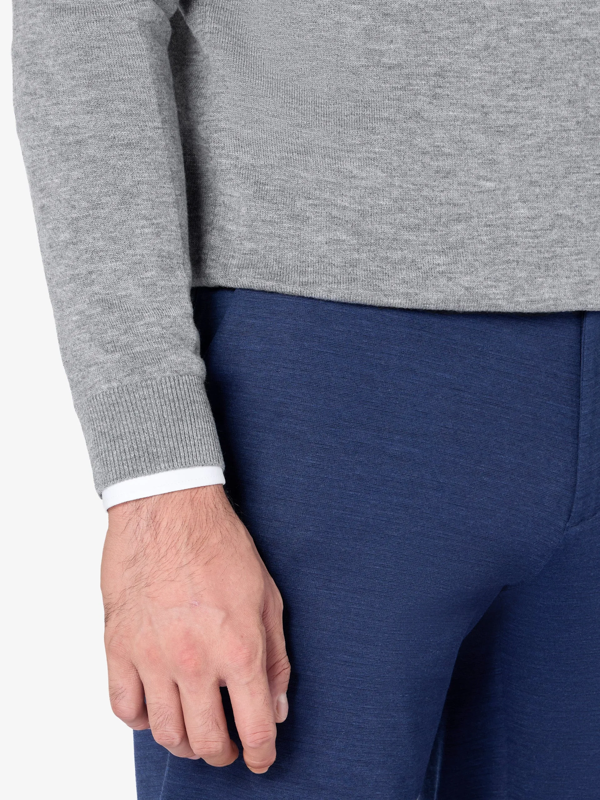 xSweater Merino Half-Zip Midweight - Light Grey sold by xSuit product image thumbnail 4