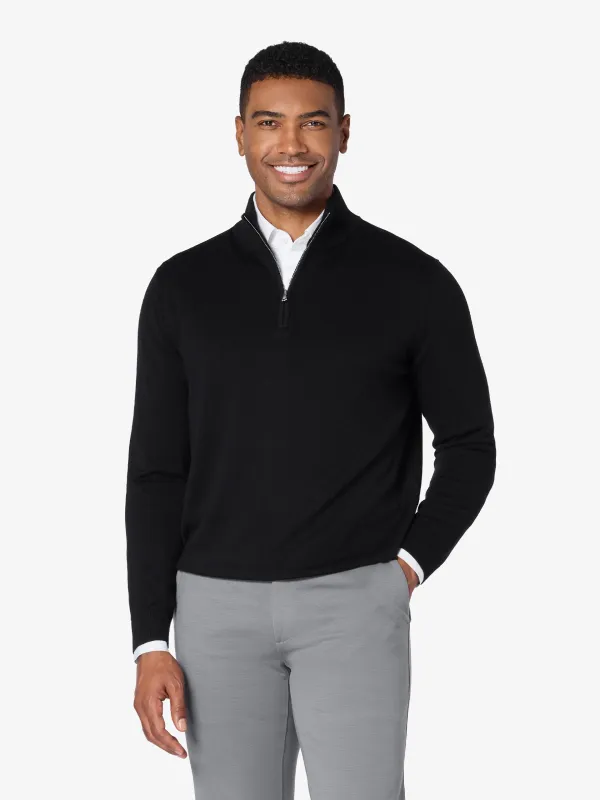 xSweater Half-Zip  Mid-weight - Black sold by xSuit