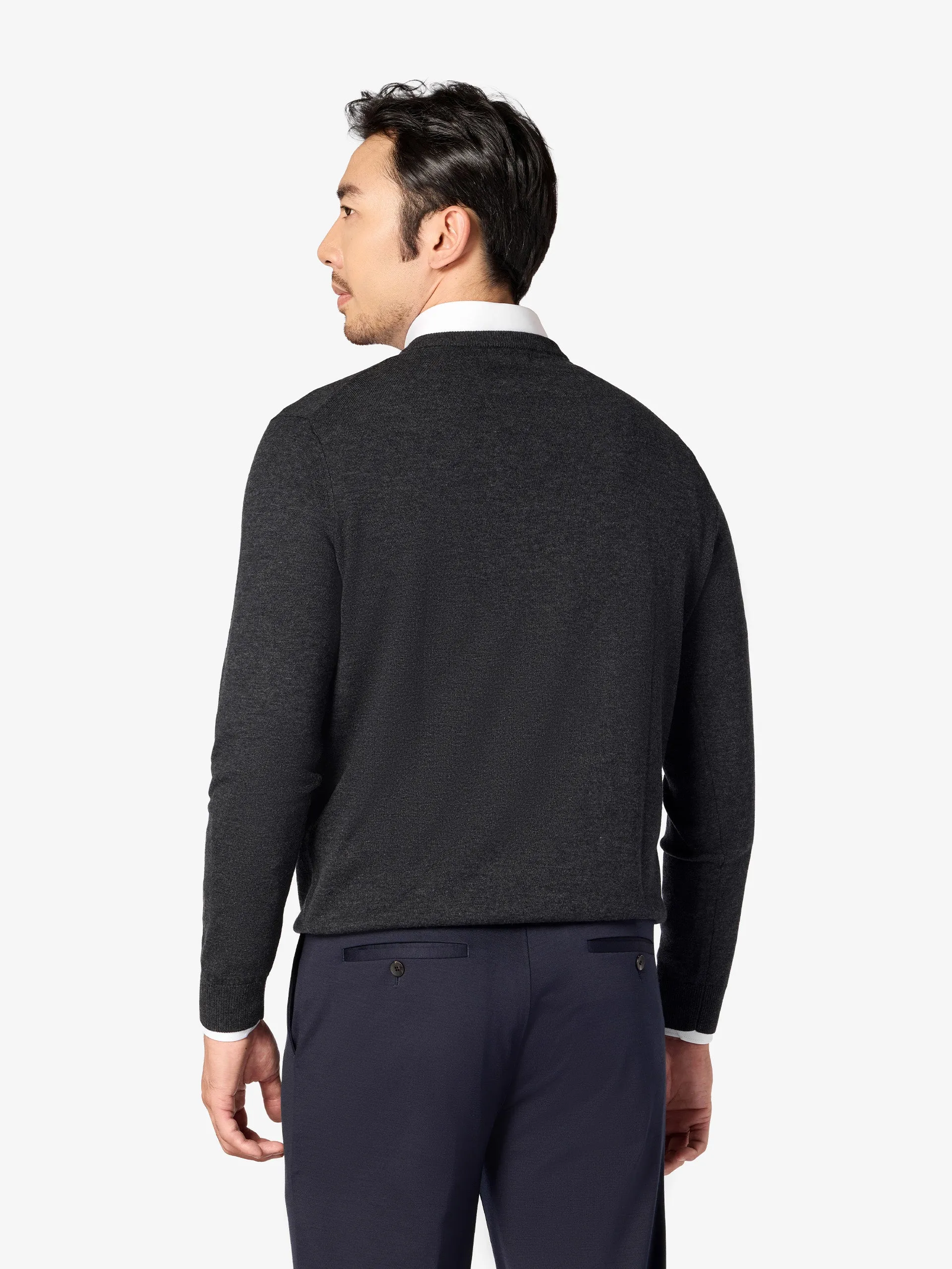 xSweater V-Neck Mid-weight - Charcoal sold by xSuit product image thumbnail 5