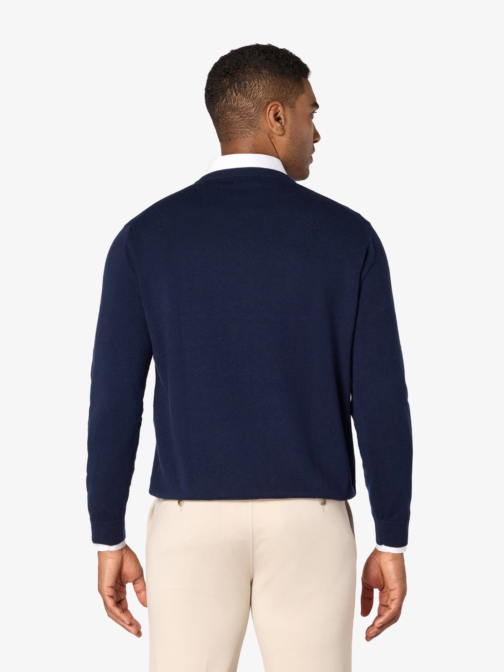 xSweater Merino V-Neck Midweight - Navy sold by xSuit product image thumbnail 5