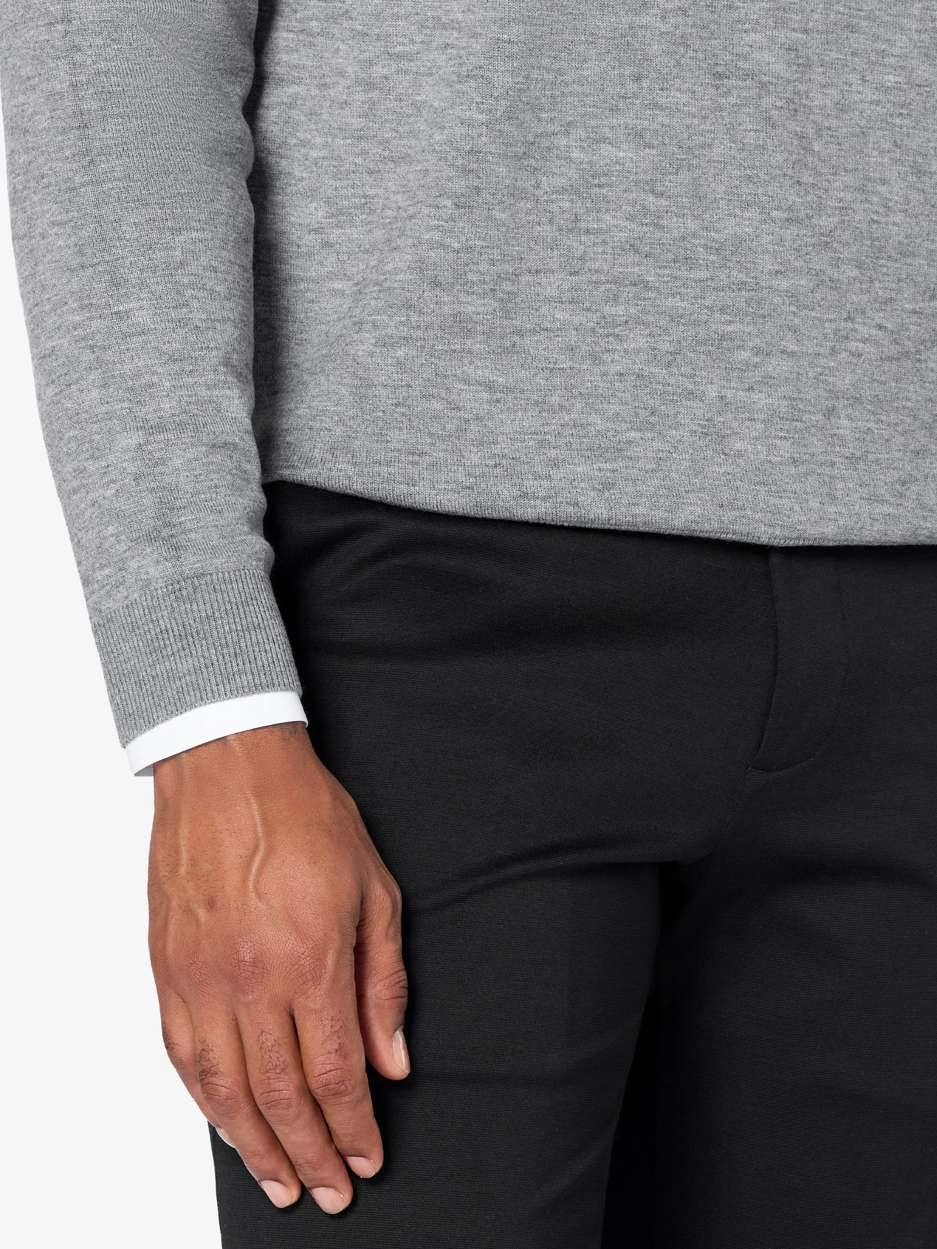 xSweater Merino Crewneck Midweight - Light Grey sold by xSuit product image thumbnail 4