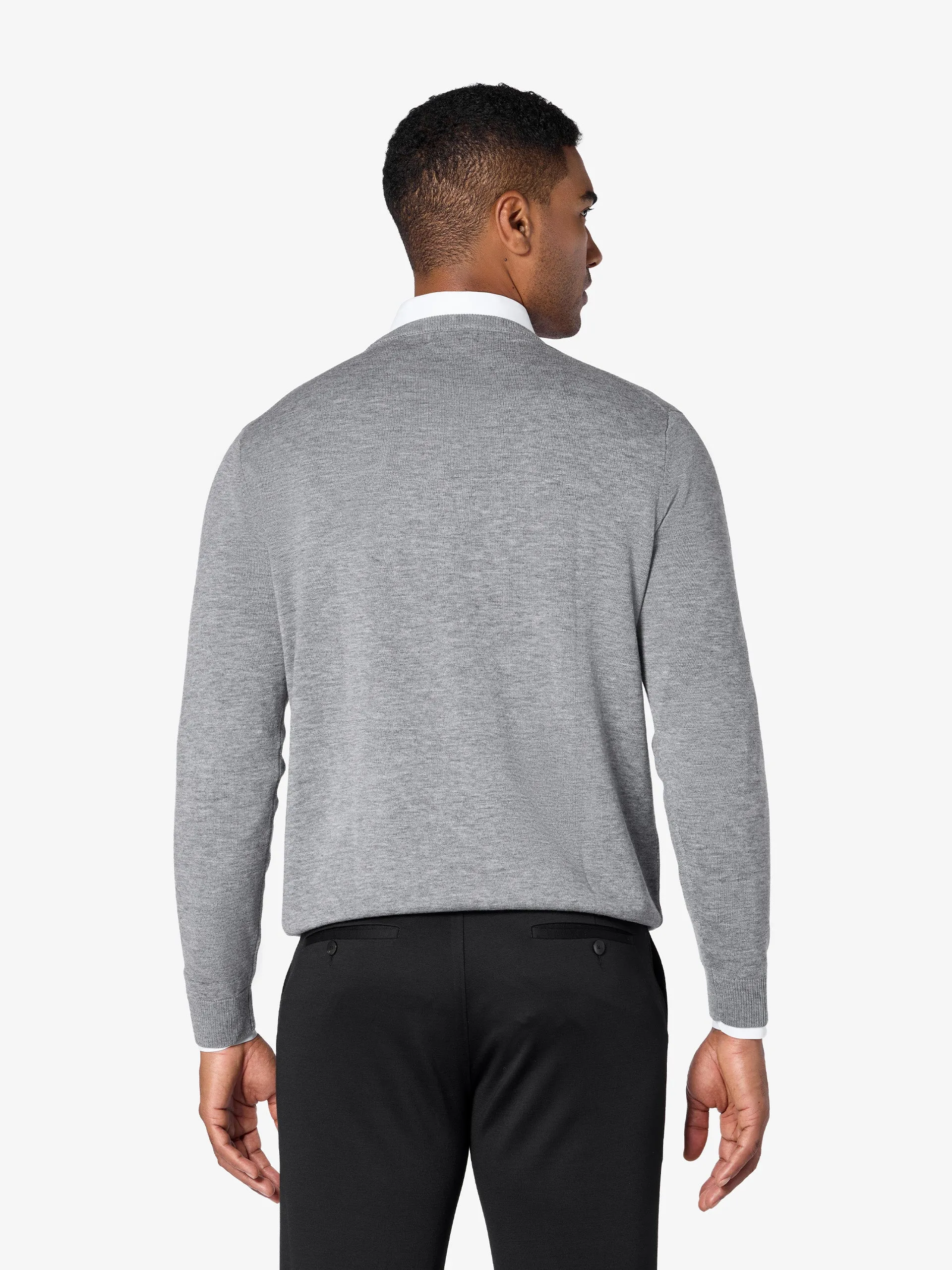 xSweater Merino Crewneck Midweight - Light Grey sold by xSuit product image thumbnail 5