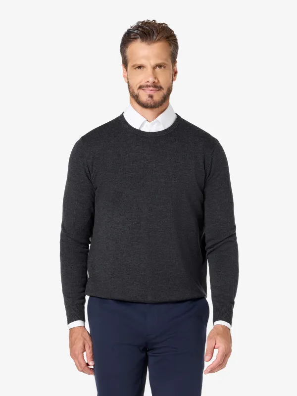 xSweater Merino Crewneck - Charcoal sold by xSuit