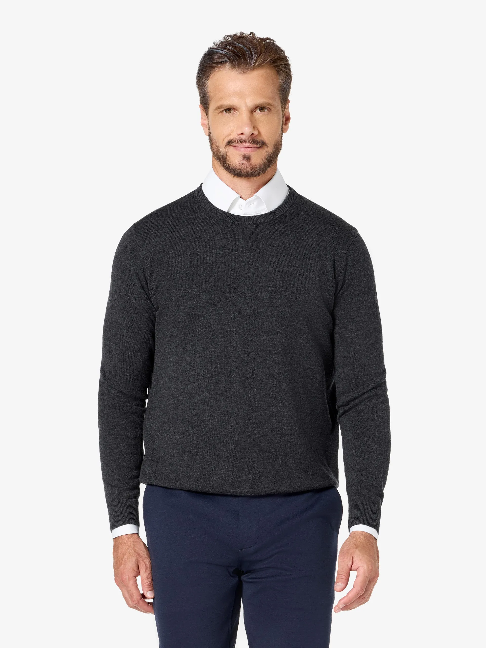 xSweater Merino Crewneck - Charcoal sold by xSuit