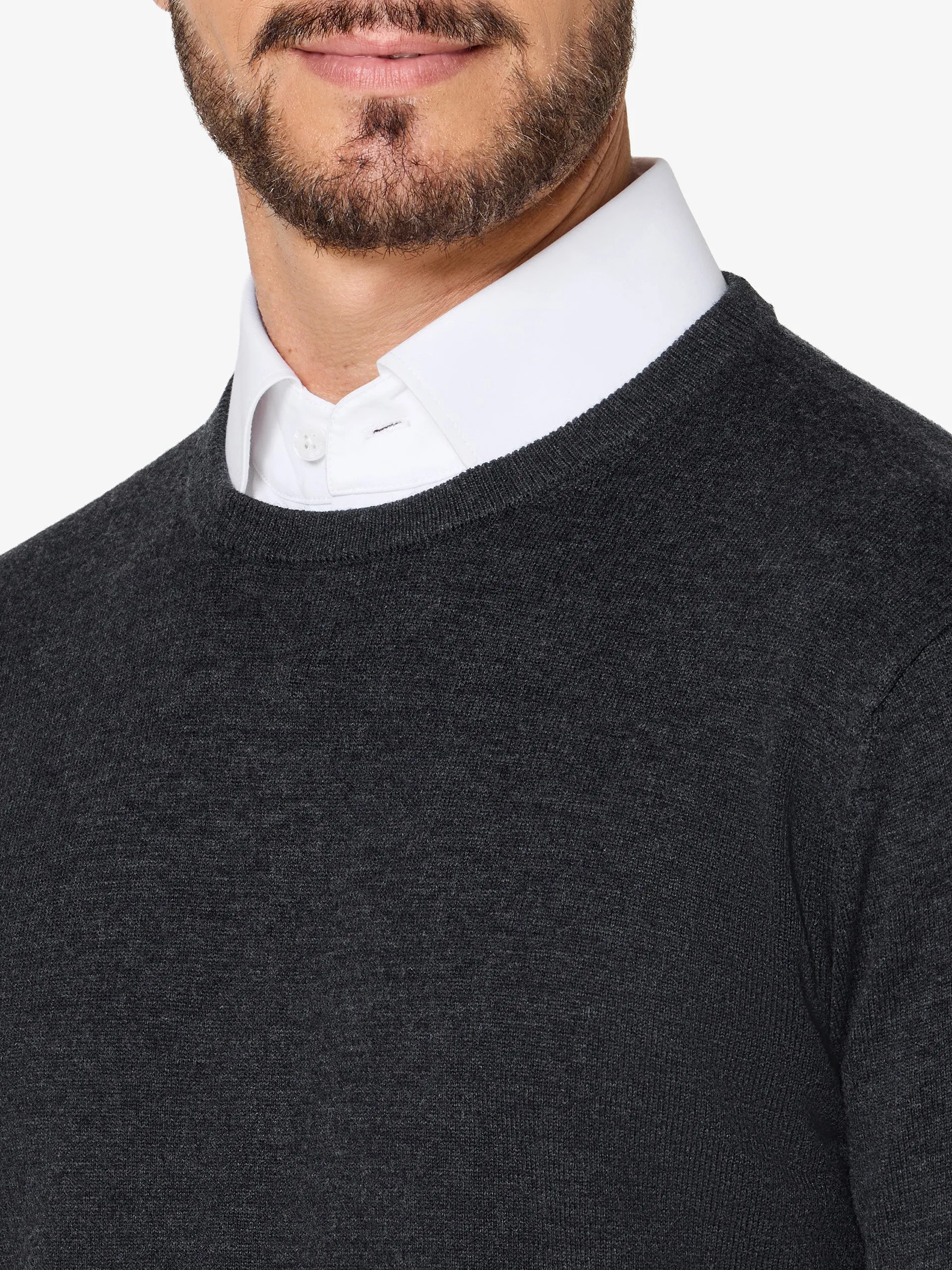 xSweater Merino Crewneck - Charcoal sold by xSuit product image thumbnail 3
