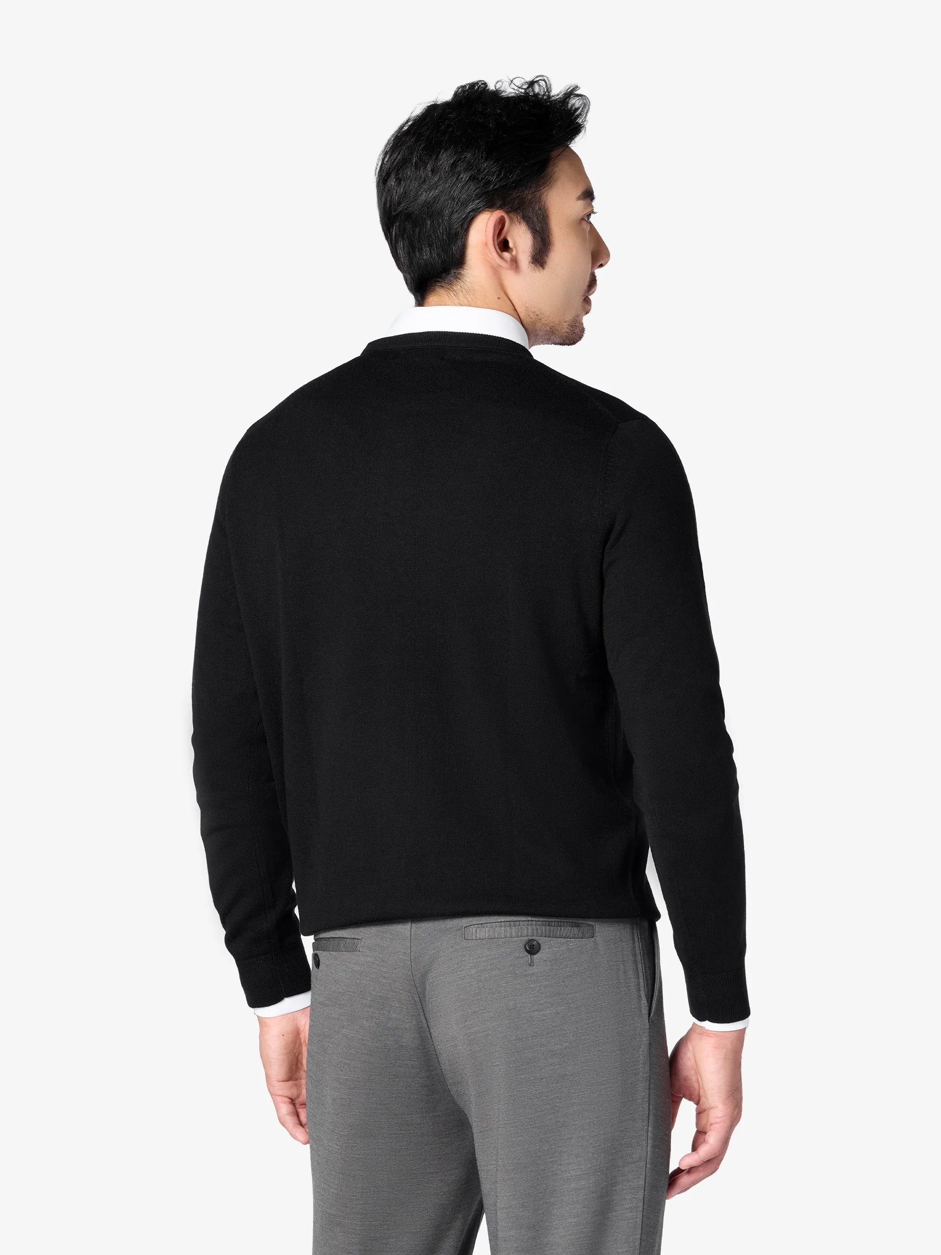xSweater Merino Crewneck - Black sold by xSuit product image thumbnail 5