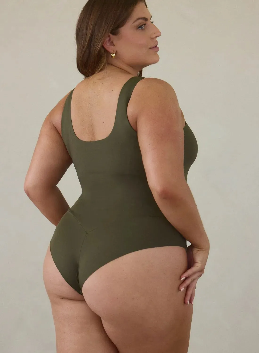 High Neck Hourglass Shapewear Cheeky Bodysuit sold by Pinsy product image thumbnail 4