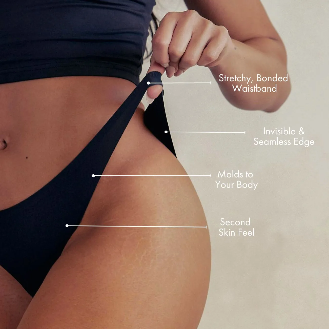 Mid-Waist Seamless Hipster Panty sold by Pinsy product image thumbnail 2