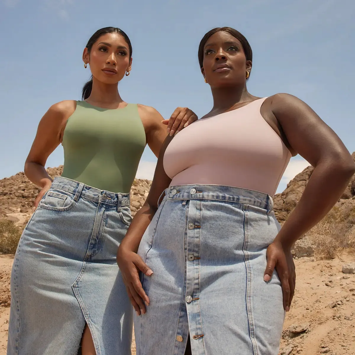 High Neck Hourglass Shapewear Cheeky Bodysuit sold by Pinsy product image thumbnail 2