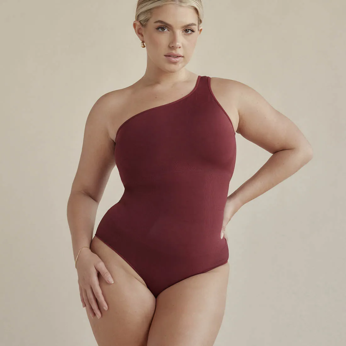 One Shoulder Butter Sculpt® Seamless Shapewear Bodysuit sold by Pinsy product image thumbnail 5