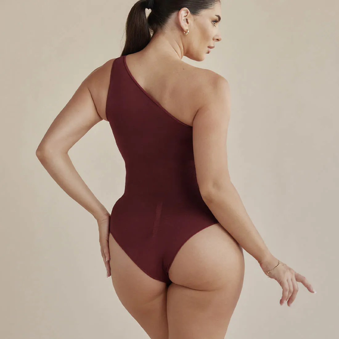 One Shoulder Butter Sculpt® Seamless Shapewear Bodysuit sold by Pinsy product image thumbnail 4