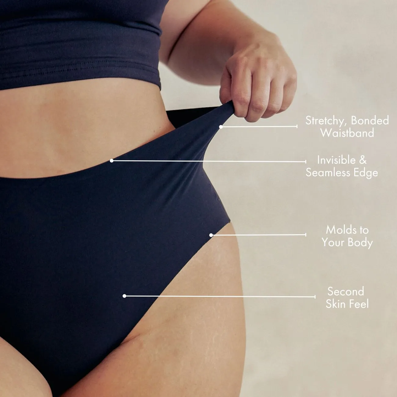 High-Waist Seamless Hipster Panty sold by Pinsy product image thumbnail 2