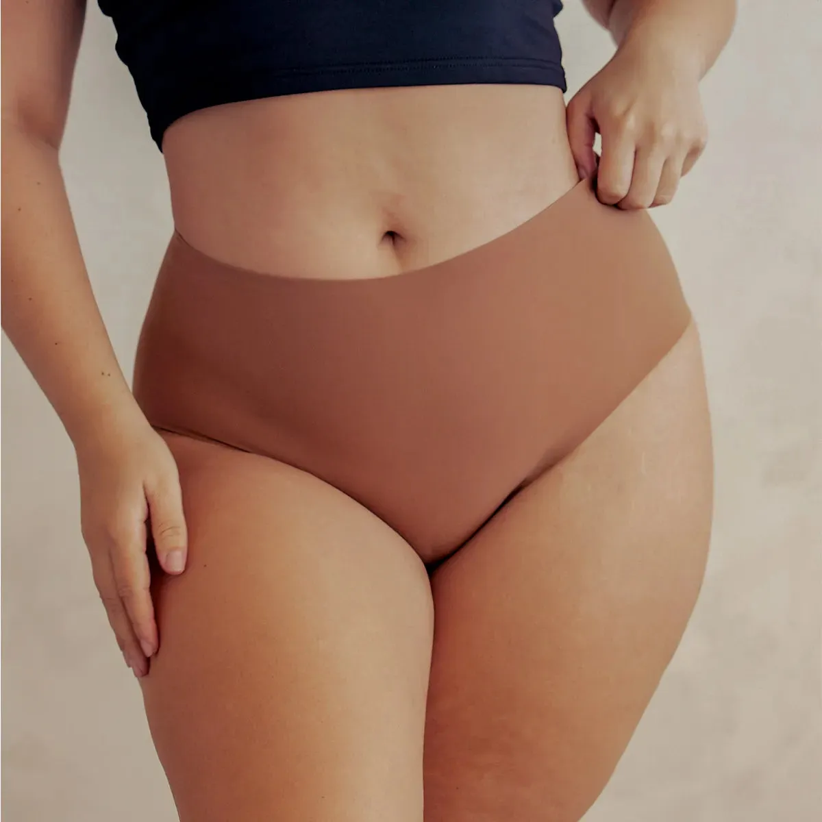 High-Waist Seamless Hipster Panty sold by Pinsy