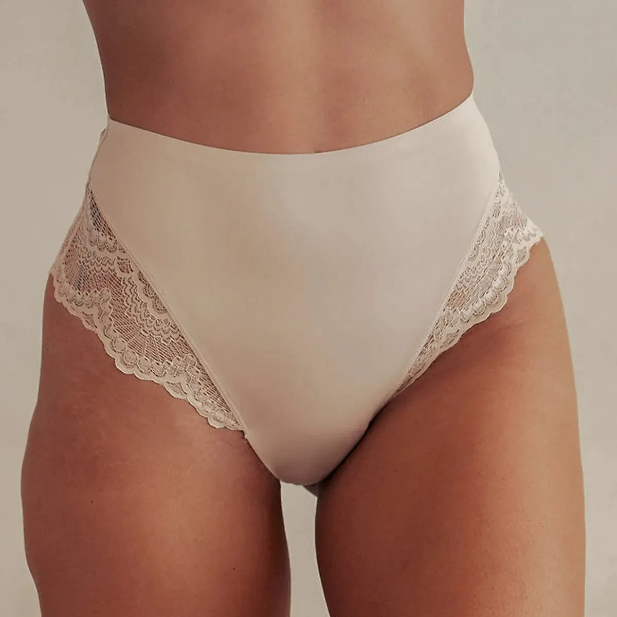 High-Waist Lace Hipster Panty sold by Pinsy