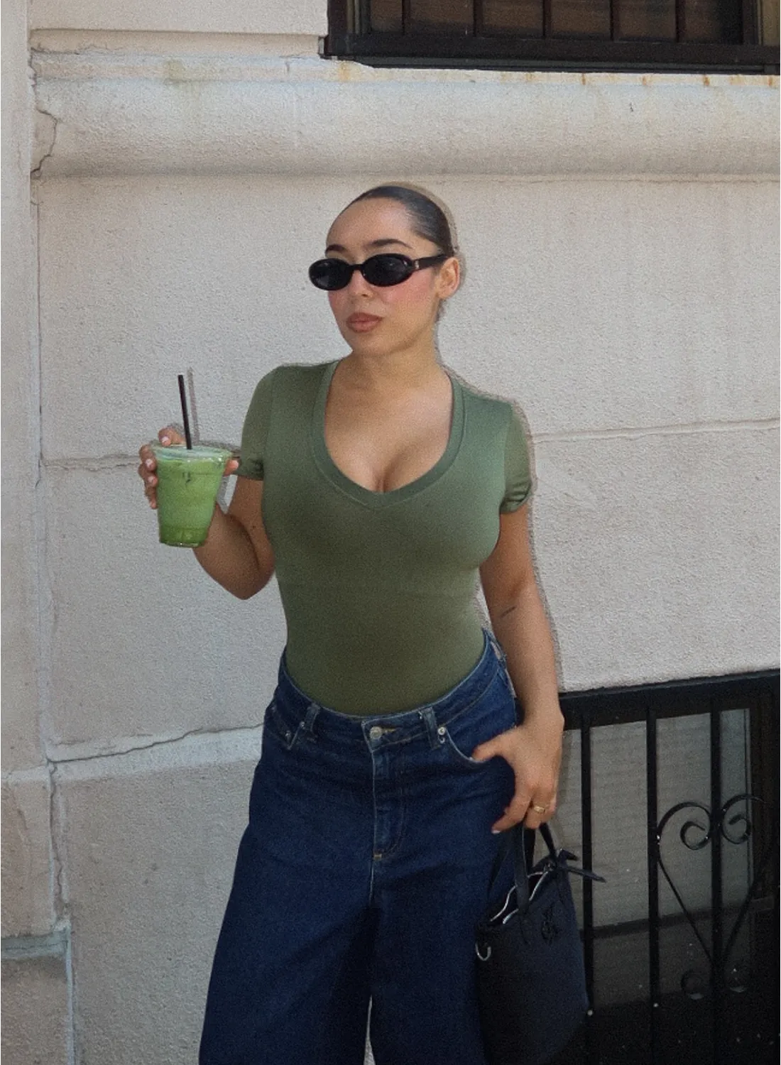 Butter Sculpt® V Neck Tee Seamless Shapewear Bodysuit sold by Pinsy