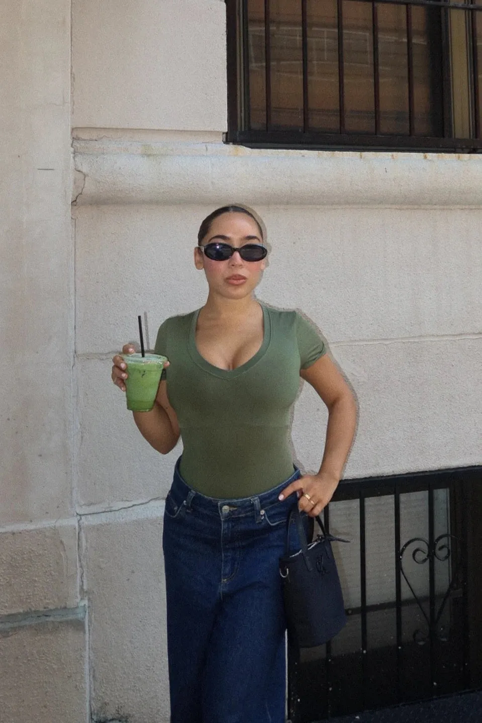 Butter Sculpt® V Neck Tee Seamless Shapewear Bodysuit sold by Pinsy product image thumbnail 2