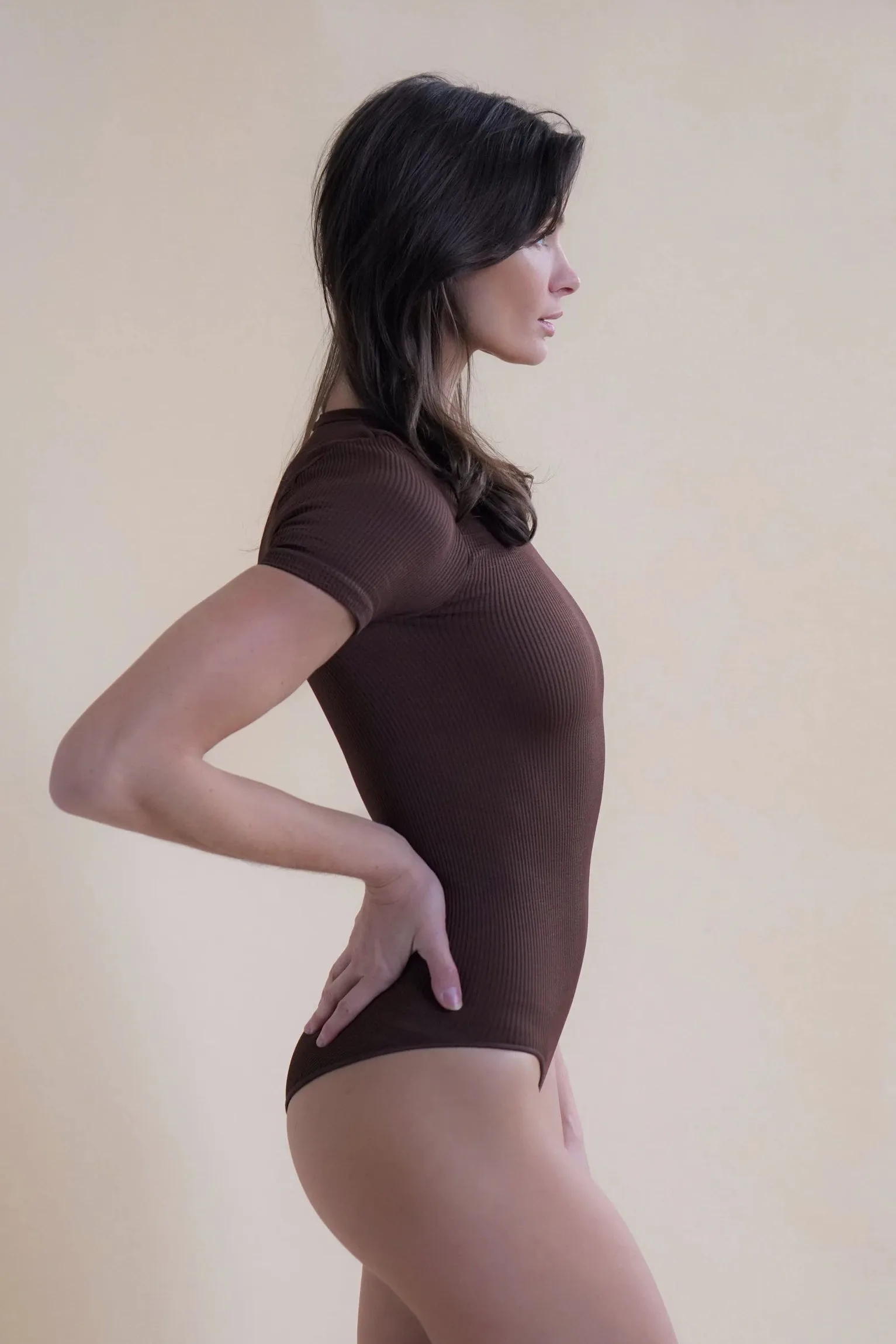 Rib Sculpt Tee Shapewear Bodysuit sold by Pinsy product image thumbnail 2