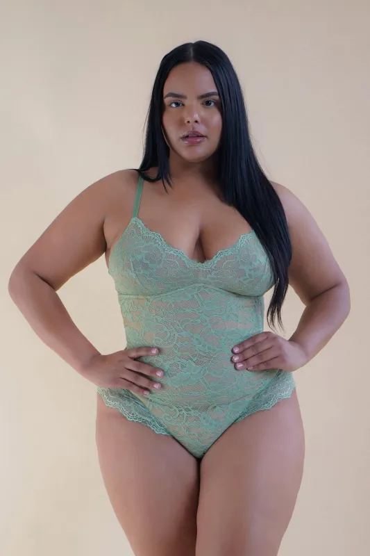 Shaping Lace Shapewear Bodysuit sold by Pinsy