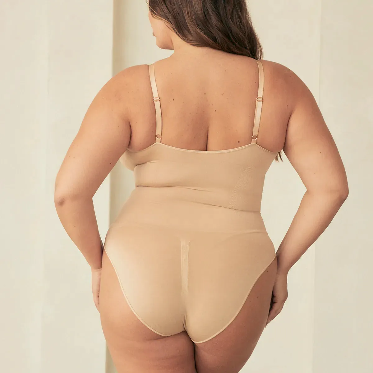 V Neck Spaghetti Butter Sculpt® Seamless Shapewear Bodysuit sold by Pinsy product image thumbnail 3