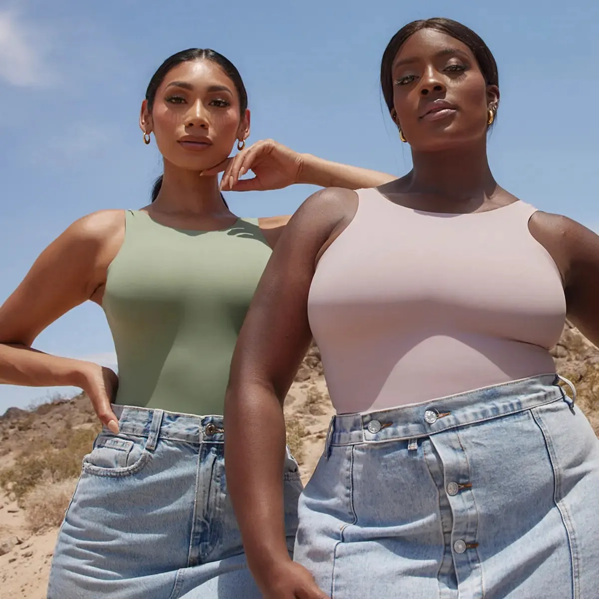 High Neck Hourglass Shapewear Cheeky Bodysuit sold by Pinsy product image thumbnail 2