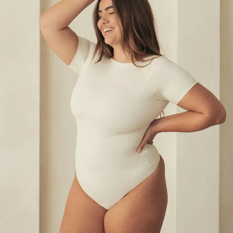 Hourglass Tee Shapewear Bodysuit sold by Pinsy