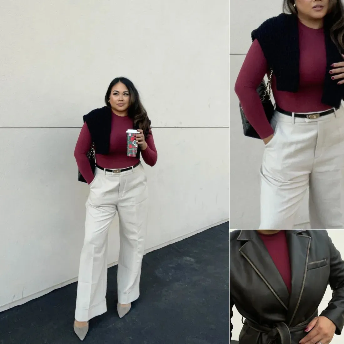 Long Sleeve Crew Neck Butter Sculpt® Seamless Shapewear Bodysuit sold by Pinsy product image thumbnail 3