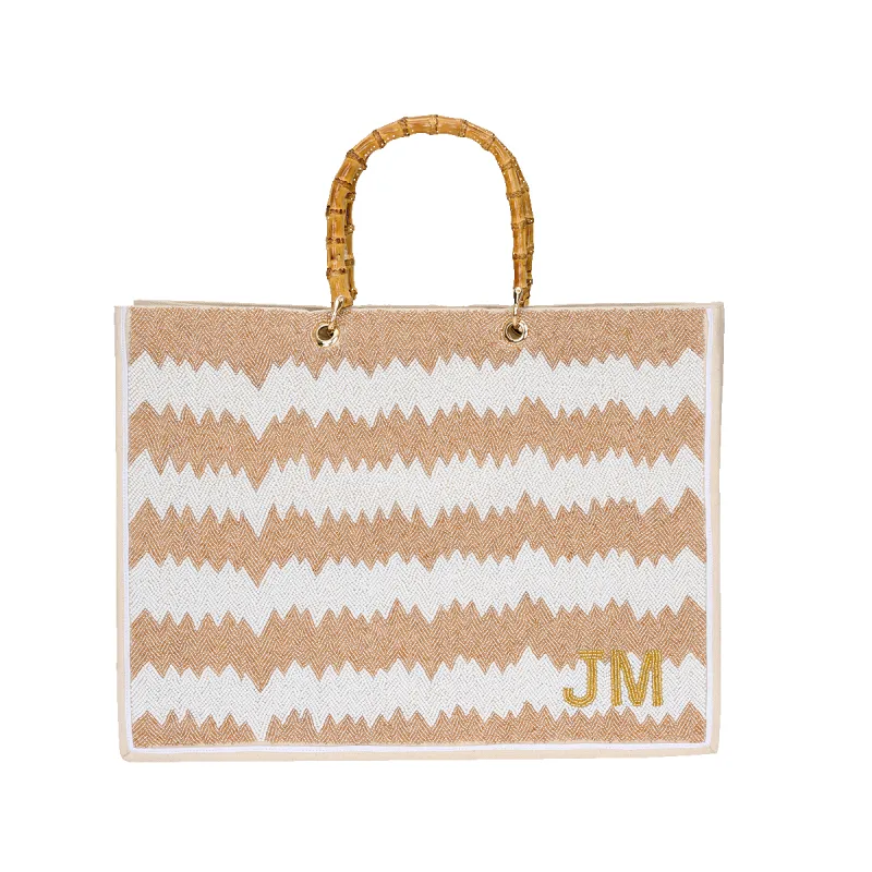 The Juliana Beaded Tote - Ziggy Biscuit sold by Lily and Bean