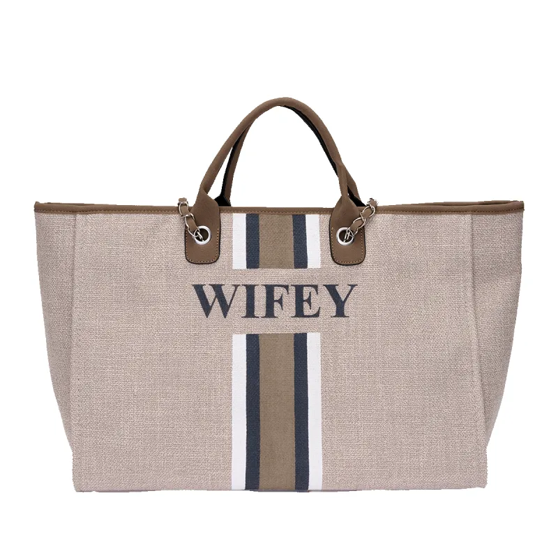 The Lily Canvas Jumbo - Soft Fawn - WIFEY sold by Lily and Bean