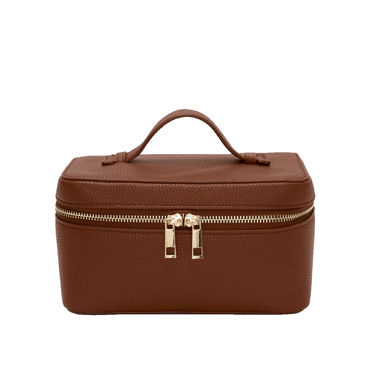 L&B Leather Travel Vanity Case - Tan sold by Lily and Bean