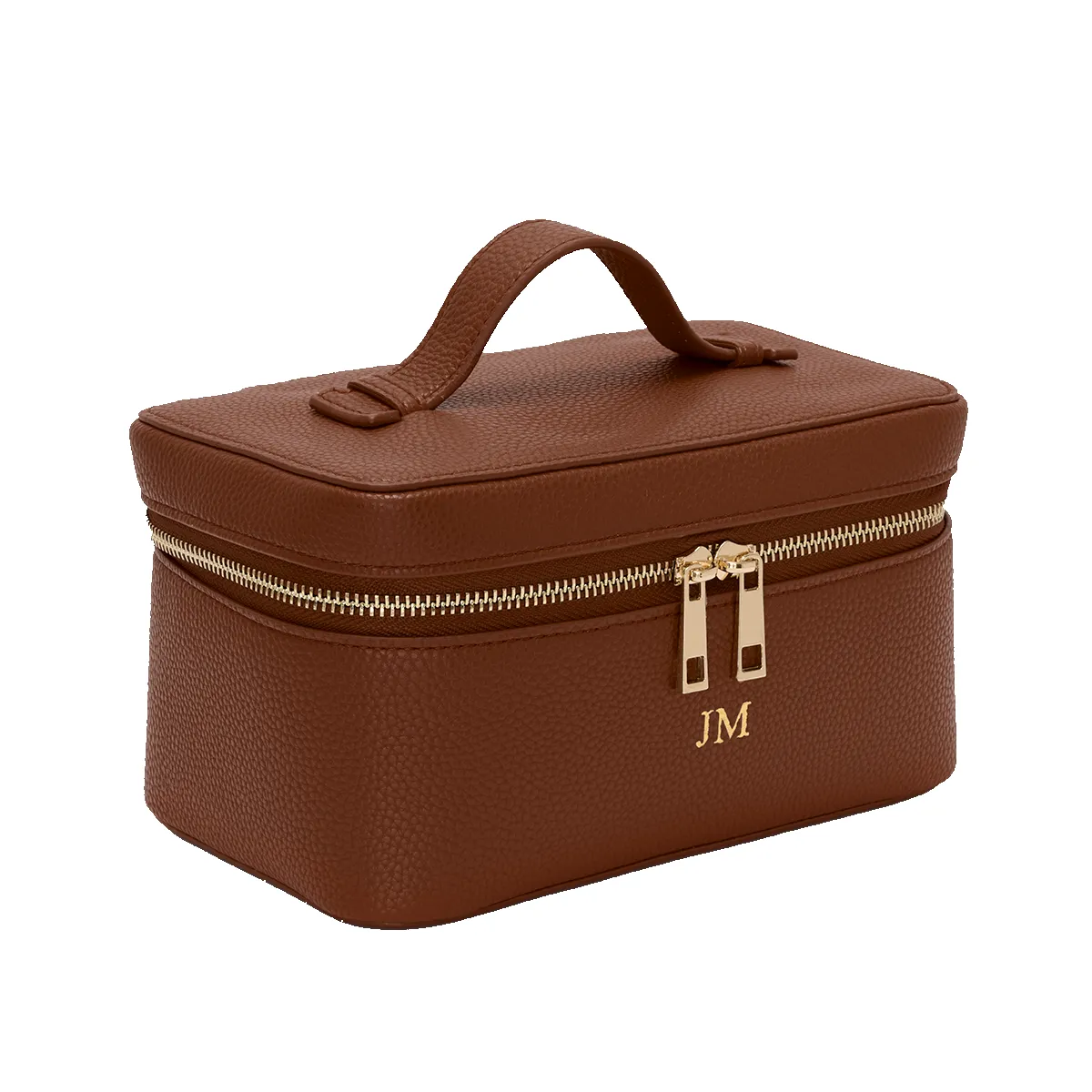 L&B Leather Travel Vanity Case - Tan sold by Lily and Bean product image thumbnail 5