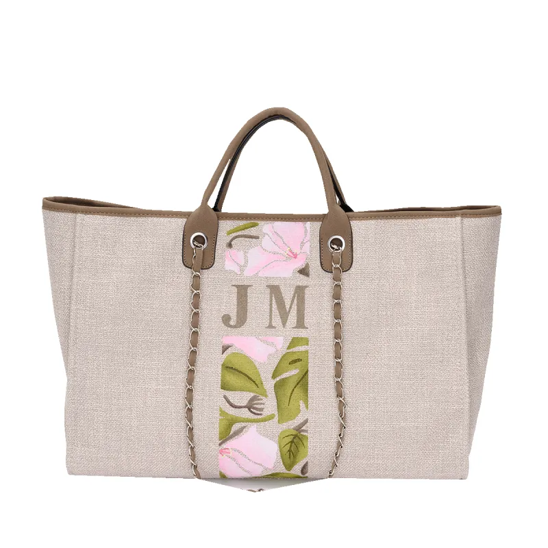 The Lily Canvas Jumbo - Soft Fawn - Rainforest sold by Lily and Bean