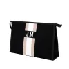 The Lily Ultimate Cosmetic - Black with Taupe and White Stripes sold by Lily and Bean
