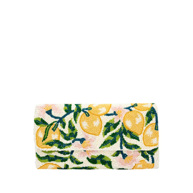 The Citron Beaded Clutch LAST CHANCE sold by Lily and Bean