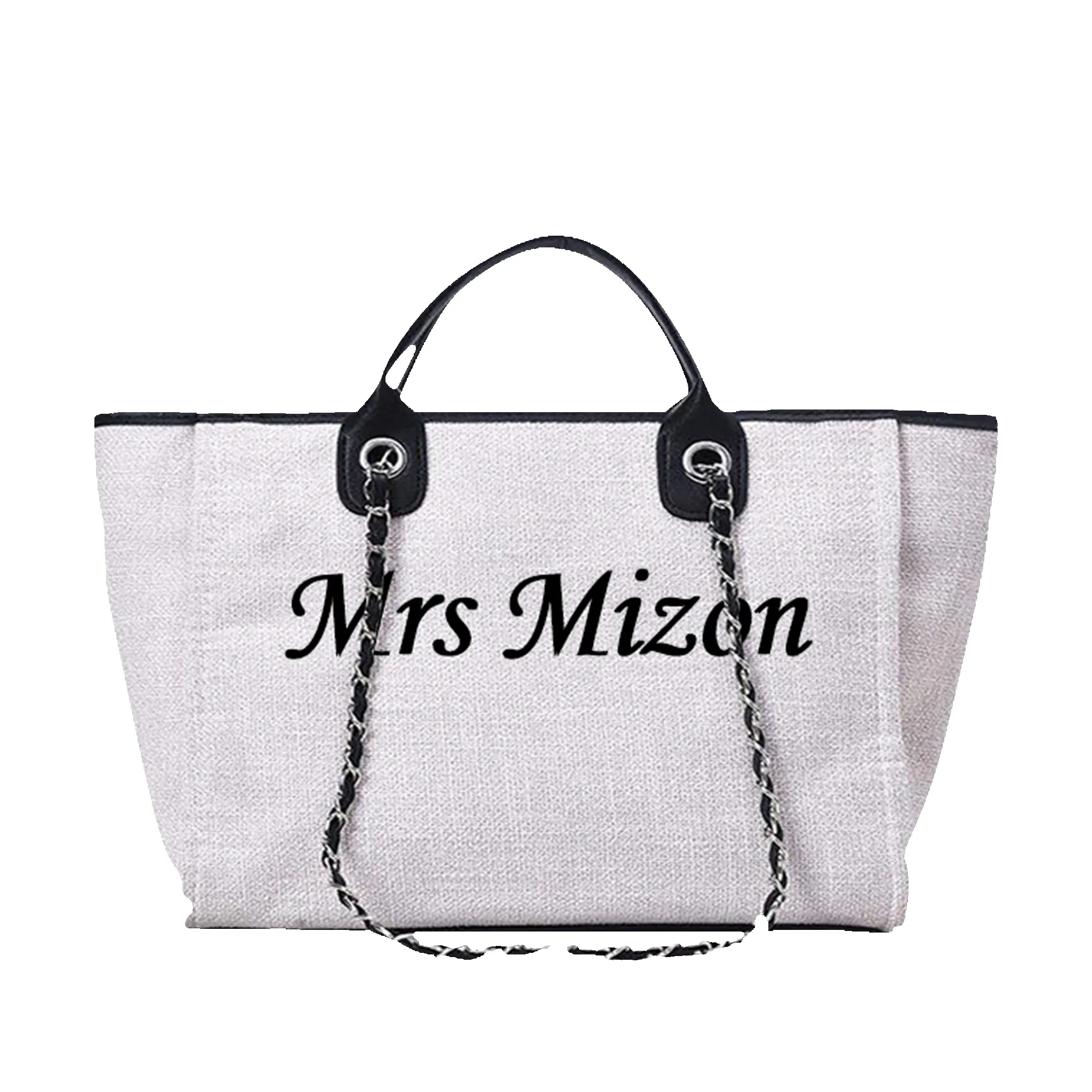 The Lily Canvas Jumbo - Washed Grey - Script Name sold by Lily and Bean