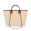 The Lily Canvas Medium - Cream with Dark Brown Handles - Design Your Own sold by Lily and Bean